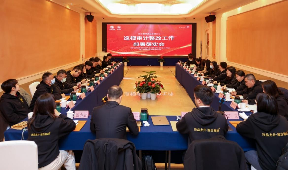 浙茶团体狮峰茶业公司召开巡查审计整改安排落实会